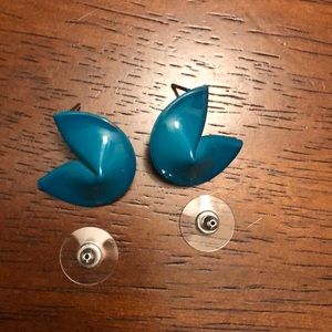 🦋 Metal fortune cookie post earrings🦋